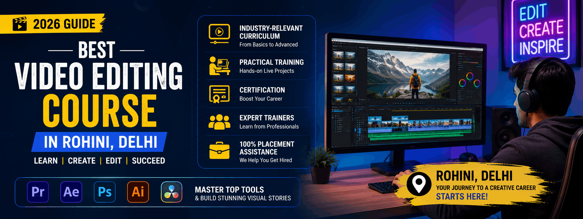 best-video-editing-course-in-rohini-delhi-complete-guide-2026